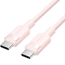 --Cable USB 2.0 Tipo-C 3A Vention TRDPF/ USB Tipo-C Macho - USB Tipo-C Macho/ Hasta 60W/ 480Mbps/ 1m/ Rosa-