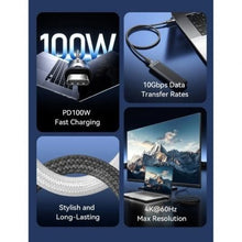 -1-Cable USB 3.2 Tipo-C 5A Vention TRGBH/ USB Tipo-C Macho - USB Tipo-C Macho/ Hasta 100W/ 10Gbps/ 2m/ Negro-1