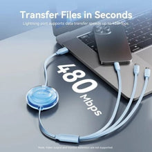 -2-Cable USB Retráctil Vention TRJBBE/ USB Macho - Lightning/ 2xUSB Tipo-C/ Hasta 17.5W/ 10Gbps/ 1.1m/ Negro-2