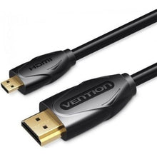 --Cable HDMI Vention VAA-D03-B100/ HDMI Macho - Micro HDMI Macho/ 1m/ Negro-