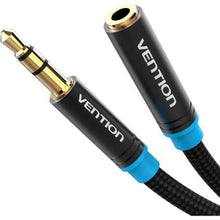 -1-Cable Estéreo Vention VAB-B06-B050-M/ Jack 3.5 Macho - Jack 3.5 Hembra/ 50cm/ Negro-1
