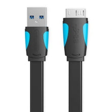 -1-Cable USB 3.0 Vention VAS-A12-B100/ MicroUSB Macho - USB Macho/ Hasta 10W/ 5Gbps/ 1m/ Azul y Negro-1