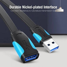 -1-Cable Alargador USB 3.0 Vention VAS-A13-B300/ USB Macho - USB Hembra/ 5Gbps/ 3m/ Negro y Azul-1