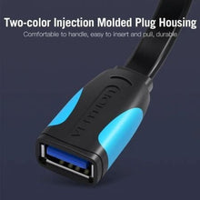 -2-Cable Alargador USB 3.0 Vention VAS-A13-B300/ USB Macho - USB Hembra/ 5Gbps/ 3m/ Negro y Azul-2