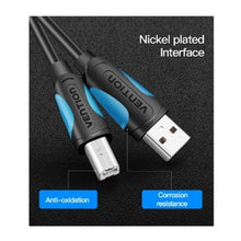 -1-Cable USB 2.0 Impresora Vention VAS-A16-B100/ USB Tipo-B Macho - USB Macho/ 480Mbps/ 1m/ Negro-1