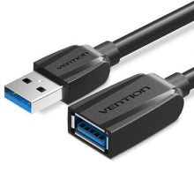 --Cable Alargador USB 3.0 Vention VAS-A45-B300/ USB Macho - USB Hembra/ 5Gbps/ 3m/ Negro-