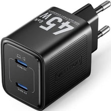 --Cargador de Pared GaN Vention FEFB0-EU/ 2xUSB Tipo-C/ 45W-
