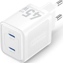 --Cargador de Pared GaN Vention FEFW0-EU/ 2xUSB Tipo-C/ 45W-