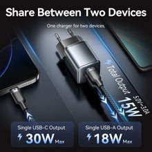 -3-Cargador de Pared GaN Vention FEWH0-EU/ 1xUSB Tipo-C/ 1xUSB/ 30W-3