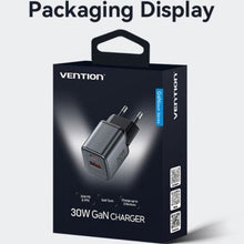 -4-Cargador de Pared GaN Vention FEWH0-EU/ 1xUSB Tipo-C/ 1xUSB/ 30W-4
