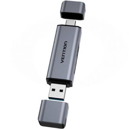 --Lector de Tarjetas Externo Vention CLLH0/ USB 3.0/ USB Tipo-C-