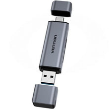 --Lector de Tarjetas Externo Vention CLLH0/ USB 3.0/ USB Tipo-C-