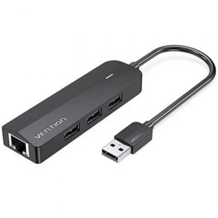 --Docking USB 2.0 Vention CHPBB/ 3xUSB/ 1xMicro USB PD/ 1xRJ45/ Negro-