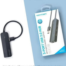 -2-Docking USB 2.0 Vention CHPBB/ 3xUSB/ 1xMicro USB PD/ 1xRJ45/ Negro-2