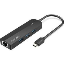 --Docking USB Tipo-C Vention TGPBB/ 3xUSB/ 1xRJ45/ 1xMicro B PD/ Negro-