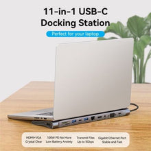 -1-Docking USB Tipo-C Vention THTHC/ 1xHDMI/ 1xVGA/ 3xUSB/ 1xUSB Tipo-C/ 1xUSB Tipo-C PD/ 1xRJ45/ 1xLector Tarjetas SD y MicroSD/ Jack 3.5/ Gris-1