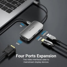 -2-Docking USB Tipo-C Vention TOAHB/ 1xHDMI 4K/ 1xVGA/ 1xUSB/ 1xUSB Tipo-C PD/ Gris-2