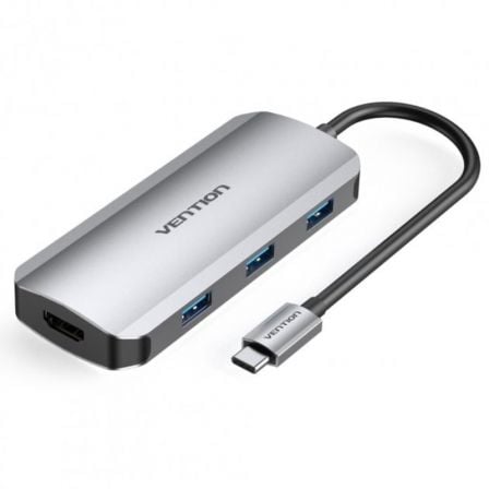 --Docking USB Tipo-C Vention TOFHB/ 1xHDMI/ 3xUSB/ 1xUSB Tipo-C/ 1xUSB Tipo-C PD-