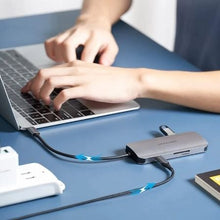 -1-Docking USB Tipo-C Vention TOJHB/ 1xHDMI 4K/ 3xUSB/ 1xUSB Tipo-C/ 1xLector tarjetas/ Gris-1