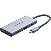 --Docking USB Tipo-C Vention TOOHB/ 1xHDMI 4K/ 3xUSB/ 1xLector Tarjetas/ Gris-