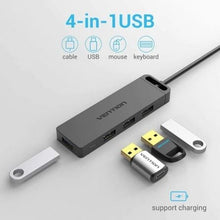 -1-Hub USB 3.0 Vention CHLBD/ 4xUSB/ MicroUSB PD/ 50cm-1
