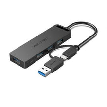 --Hub USB 3.0 y Tipo-C Vention CHTBB/ 4xUSB/ USB Tipo-C PD-