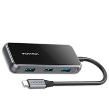 -2-Hub USB Tipo-C Vention TFDHB/ 4xUSB/ 1xUSB Tipo-C PD/ Gris-2