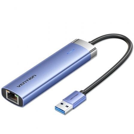 --Hub USB 3.0 Vention TGFSB/ 3xUSB/ 1xRJ45/ 1xUSB Tipo-C PD-