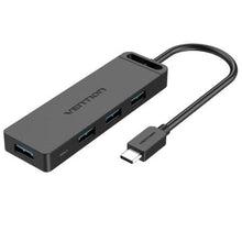 --Hub USB Tipo-C Vention TGKBB/ 4xUSB/ 1xMicroUSB PD/ 15cm-