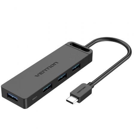 --Hub USB Tipo-C Vention TGKBF/ 4xUSB/ 1xMicroUSB PD/ 1m-