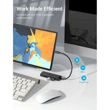 -2-Hub USB Tipo-C Vention TGKBF/ 4xUSB/ 1xMicroUSB PD/ 1m-2