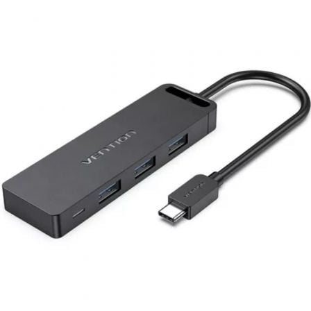 --Hub USB Tipo-C Vention TGTBB/ 3xUSB/ 1xUSB Tipo-C/ 1x MicroUSB PD-