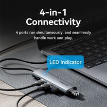 -2-Hub USB Tipo-C 3.0 Vention TGZHB/ 3xUSB/ 1xUSB Tipo-C PD/ Gris-2