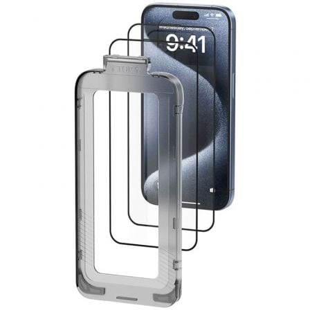 --Protector de Pantalla de Cristal Templado Vention KUITCA-10 para iPhone 13 + Herramienta de Instalación Antipolvo-