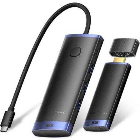 --Adaptador/Transmisor de vídeo inalámbrico USB Tipo-C 3.2 - HDMI Vention TPVBB/ 60W-