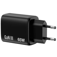 -3-Cargador de Pared GaN Verbatim Essentials/ 2xUSB Tipo-C/ 1xUSB/ 65W-3