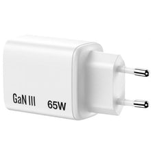 -3-Cargador de Pared GaN Verbatim Essentials/ 2xUSB Tipo-C/ 1xUSB/ 65W-3