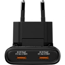 -4-Cargador de Pared GaN Verbatim Fold 'n' Go/ 2xUSB Tipo-C/ 65W-4