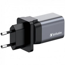 -1-Cargador de Pared Universal GaN para Viaje Verbatim GNC-35/ 1xUSB Tipo-C/ 1xUSB/ 35W-1