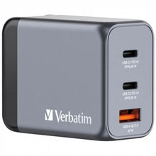 --Cargador de Pared Universal GaN para Viaje Verbatim GNC-65/ 2xUSB Tipo-C/ 1xUSB/ 65W-