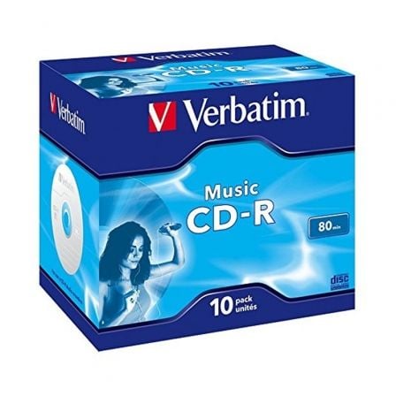 --CD-R Verbatim Music 16X/ Caja-10uds-