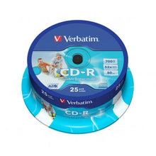 -1-CD-R Verbatim AZO Imprimible 52X/ Tarrina-25uds-1