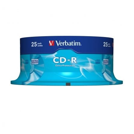 --CD-R Verbatim Datalife 52X/ Tarrina-25uds-