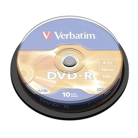 --DVD-R Verbatim Advanced AZO 16X/ Tarrina-10uds-