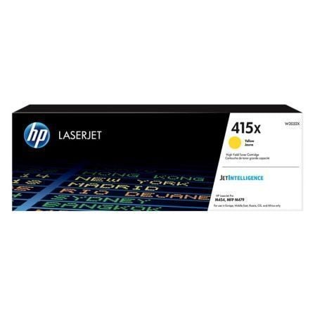 --Tóner Original HP nº415X XL Alta Capacidad/ Amarillo-