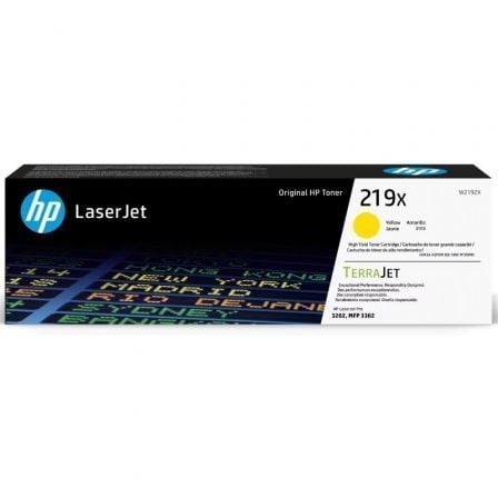 --Tóner Original HP nº219X XL Alta Capacidad/ Amarillo-