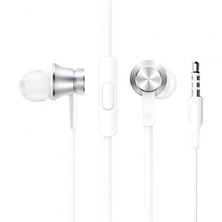 --Auriculares Intrauditivos Xiaomi Mi In Ear Basic/ con Micrófono/ Jack 3.5/ Plateados-