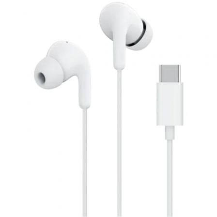 --Auriculares Intrauditivos Xiaomi Earphones Tipo-C/ con Micrófono/ USB Tipo-C/ Blancos-