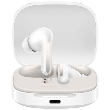 --Auriculares Bluetooth Xiaomi Redmi Buds 6 con estuche de carga/ Autonomía 10h/ Blancos-
