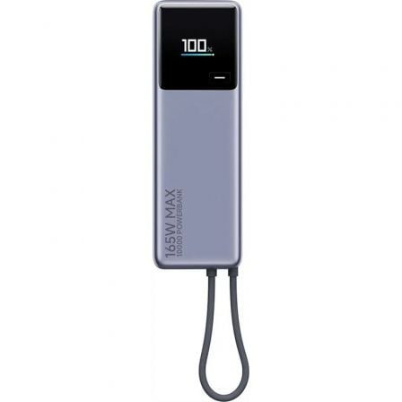 --Powerbank 10000mAh Xiaomi Power Bank 10000 Integrated Cable/ 165W/ Gris-